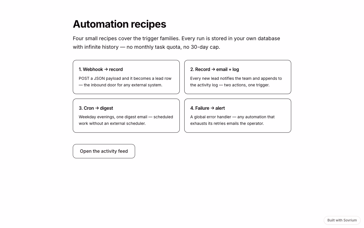 Automation Recipes