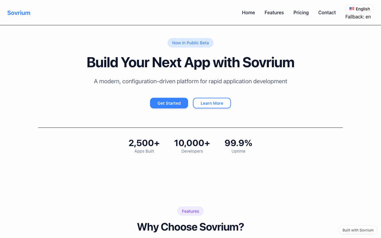 Landing Page